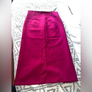 Long fuchsia skirt